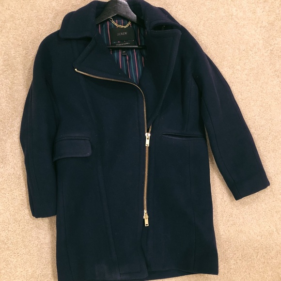 J Crew Petite Zippered Coat in Stadium Cloth - Picture 2 of 4